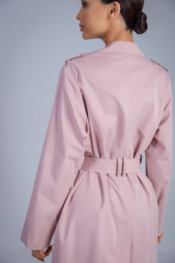 Dusty Rose Trench Coat