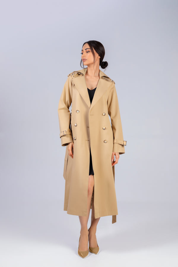 Beige Dream Trench Coat