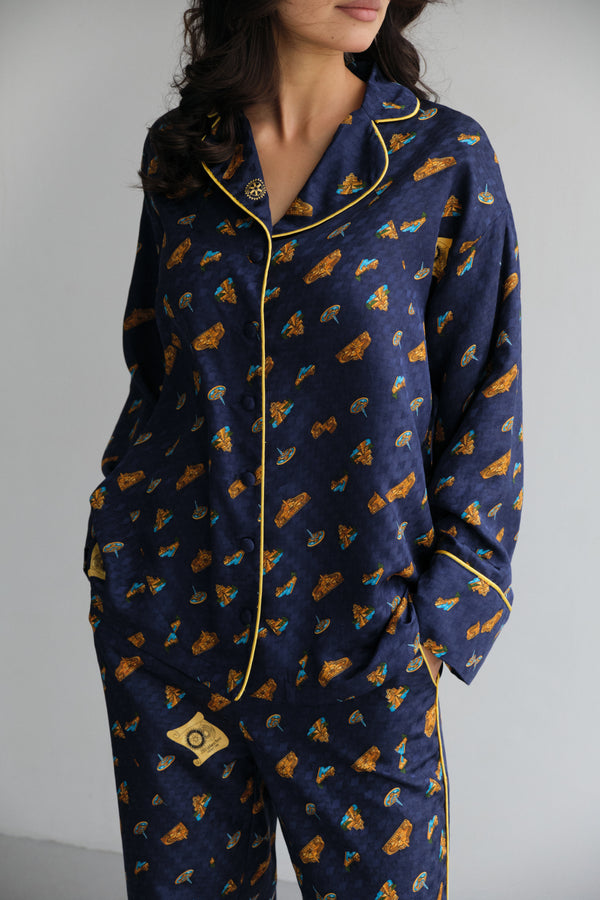 Pajamas Silk Costume