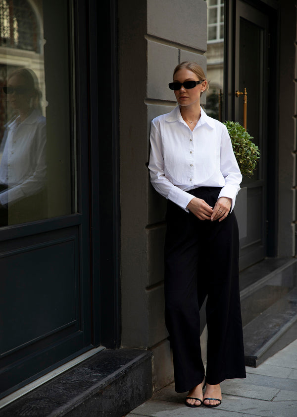 Emma White Cotton Shirt