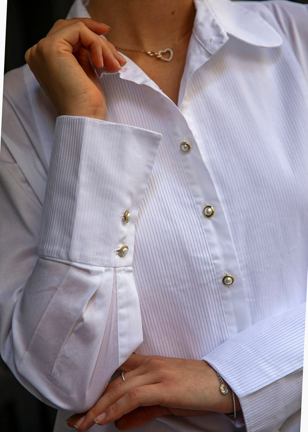 Emma White Cotton Shirt